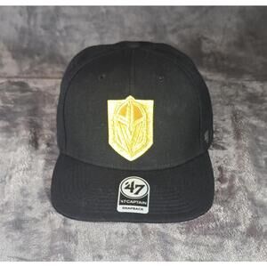 Las Vegas Golden Knights 47 Captian Snapback Cap Rare Golden Shield Hat